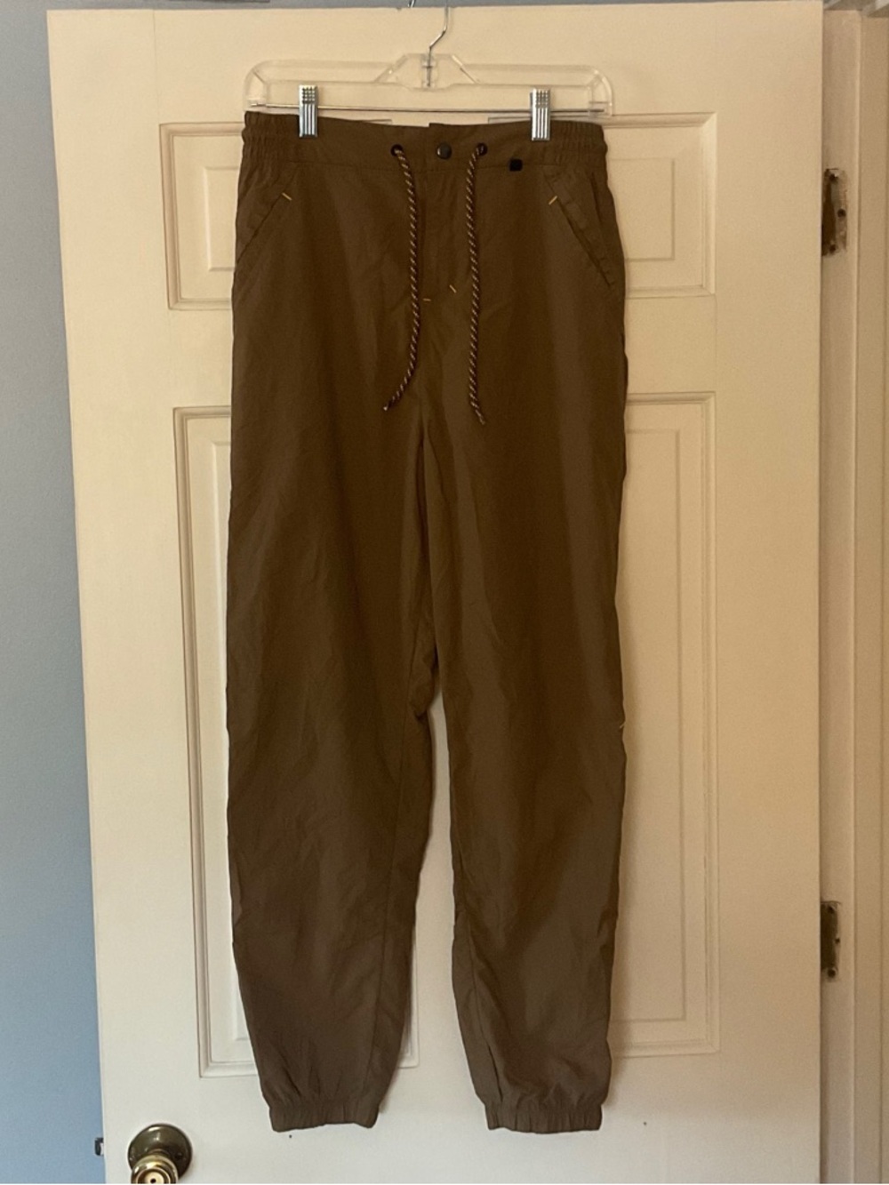 Gymshark Retake Woven Joggers Brown Men's Sweatpants Pants Size S Active Workout